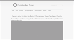 Desktop Screenshot of pentictonzen.org